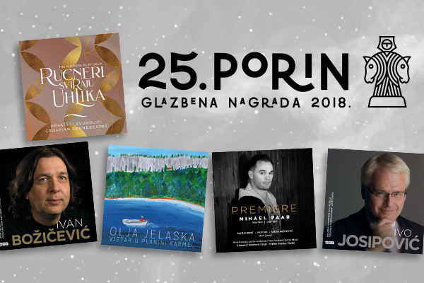 Izdanjima Cantusa i Hrvatskog društva skladatelja pripalo šest nominacija za glazbenu nagradu Porin!